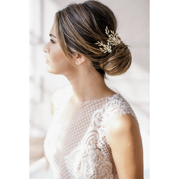 New Brides & Hairpins Catalina Set Of 2 Hair Clips, Size One Size - Metallic